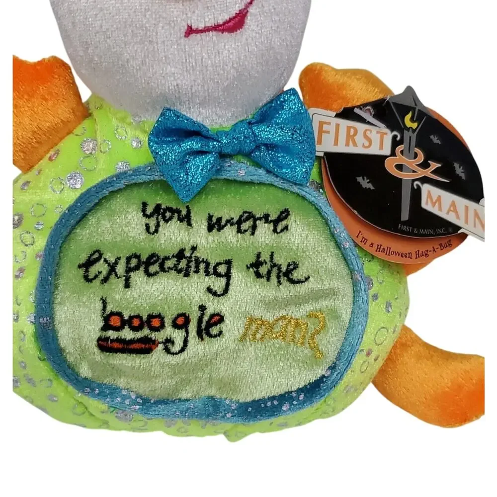 FIRST AND MAIN Vintage 2002 HALLOWEEN HUG A BUG PLUSH ANIMAL BOOGIE MAN 6 Inch